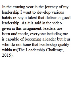 Leadership 5.3 Personal Leadership Development Plan Part 1